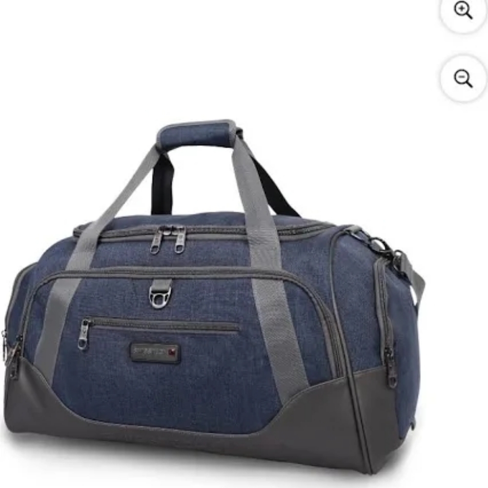Swiss Tech Blue and Black Duffel Bag